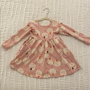 Hanna Andersson Pink Ballerina Snowflake Skater Dress | On Pointe | size: 2T